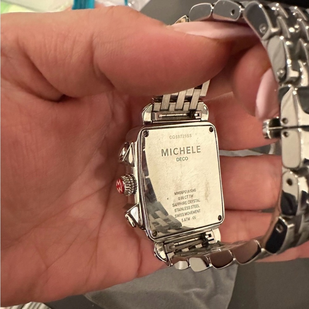Michele Metallic Gray Box - Picture 5 of 5